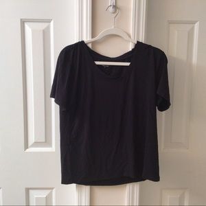 Able plain black tee